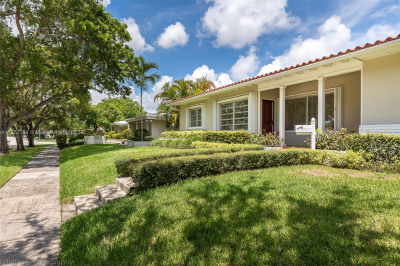Prime location on Miami Shores' premier tree-lined street.