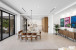 A Concealed Door Sperates the Kitchen & Dining Room When Entertaining