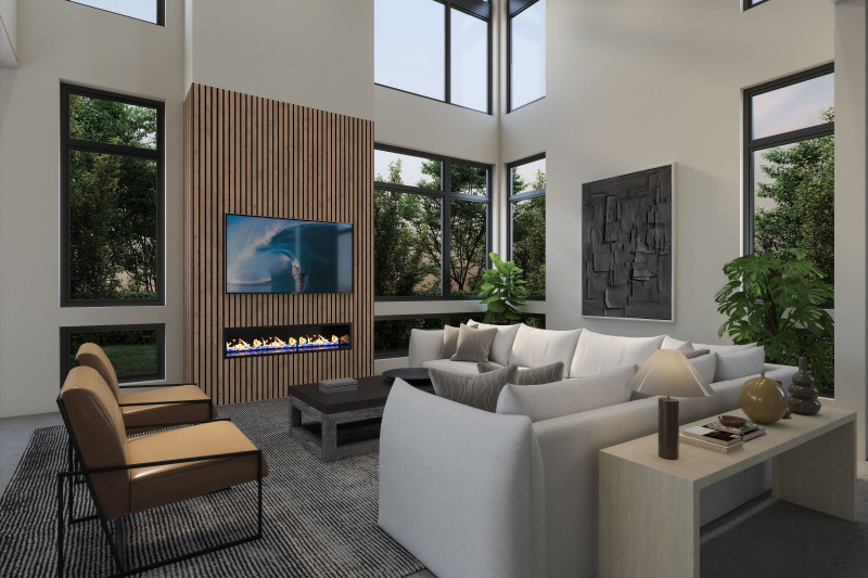 *RENDERING OF LOT 2 Great room - For representation purposes only**