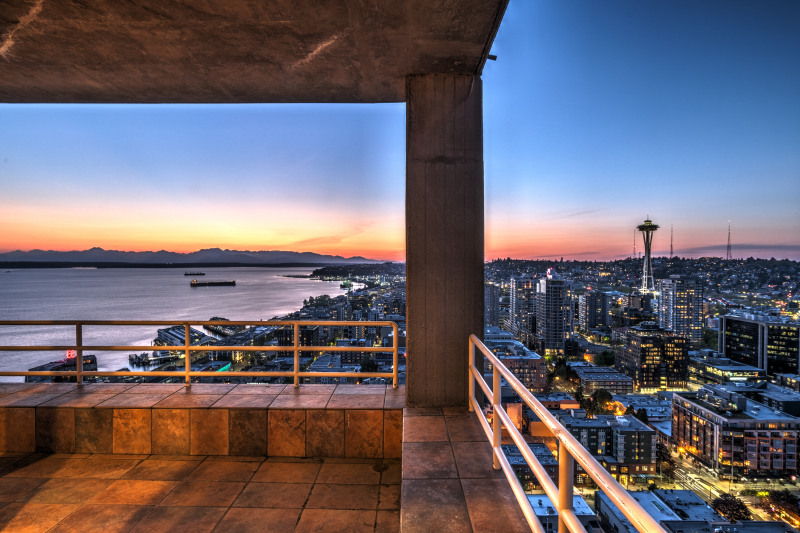 Two terraces offering stunning wrap around views.