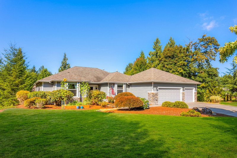 Professionally landscaped - corner lot