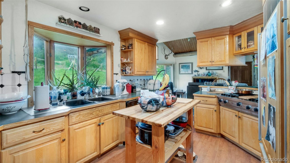 Kitchen is located just off the living area with easy access to dining and 1/2 bath.