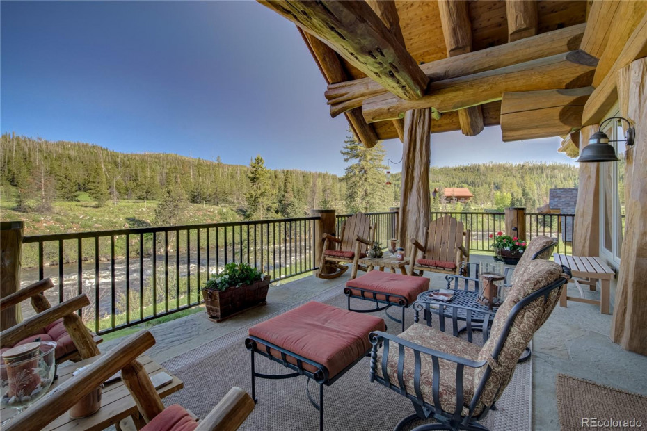 Step Out On The Deck And Enjoy The Sight and Sounds Of The Elk River