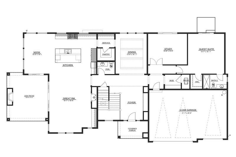 The Ravenswood - Main Floor Plan The Ravenswood - Main Floor Plan