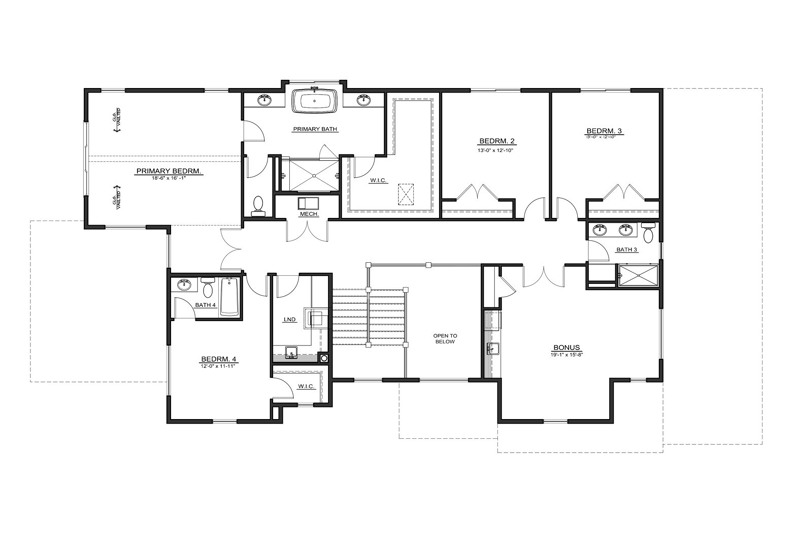 The Ravenswood - Upper Level Floor Plan The Ravenswood - Upper Level Floor Plan