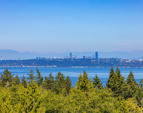 Sublime views of the Emerald City, Cascade Mountains, and deep blue Puget Sound!