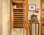 Main level wine room.